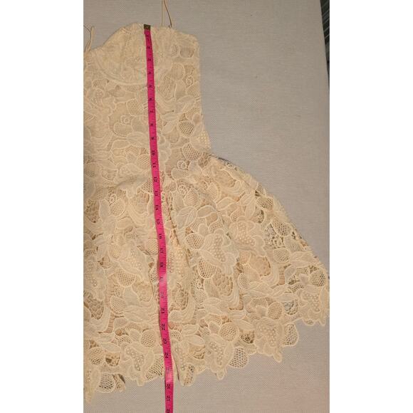 For Love & Lemons Sleeveless Coco Lace Corset Mini Dress Size L NWT - Picture 10 of 14